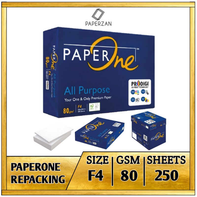 

Kertas HVS F4 80 Gram PaperOe 250 Lembar
