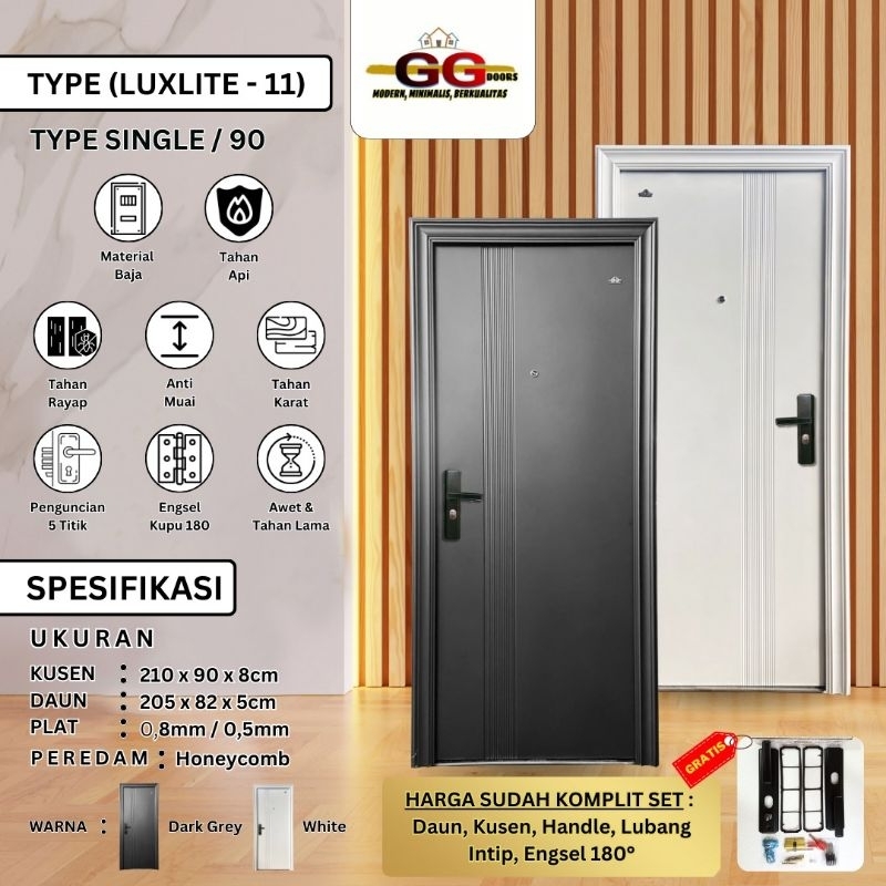 Pintu Baja 210 x 90cm GG-LUXLITE 11