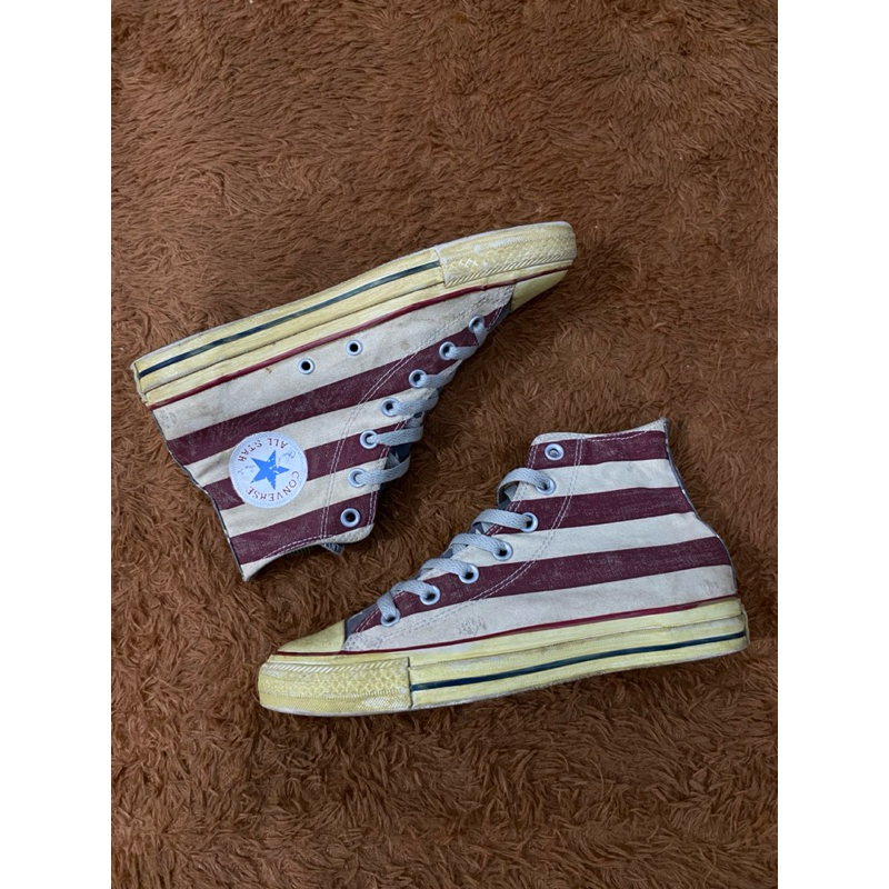 Converse American Flag Ripped