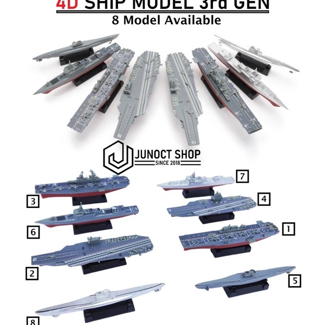 Obral Murah Model Kit Kapal Perang 4D 3rd Gen Angkatan Laut Marine Plastik Mainan