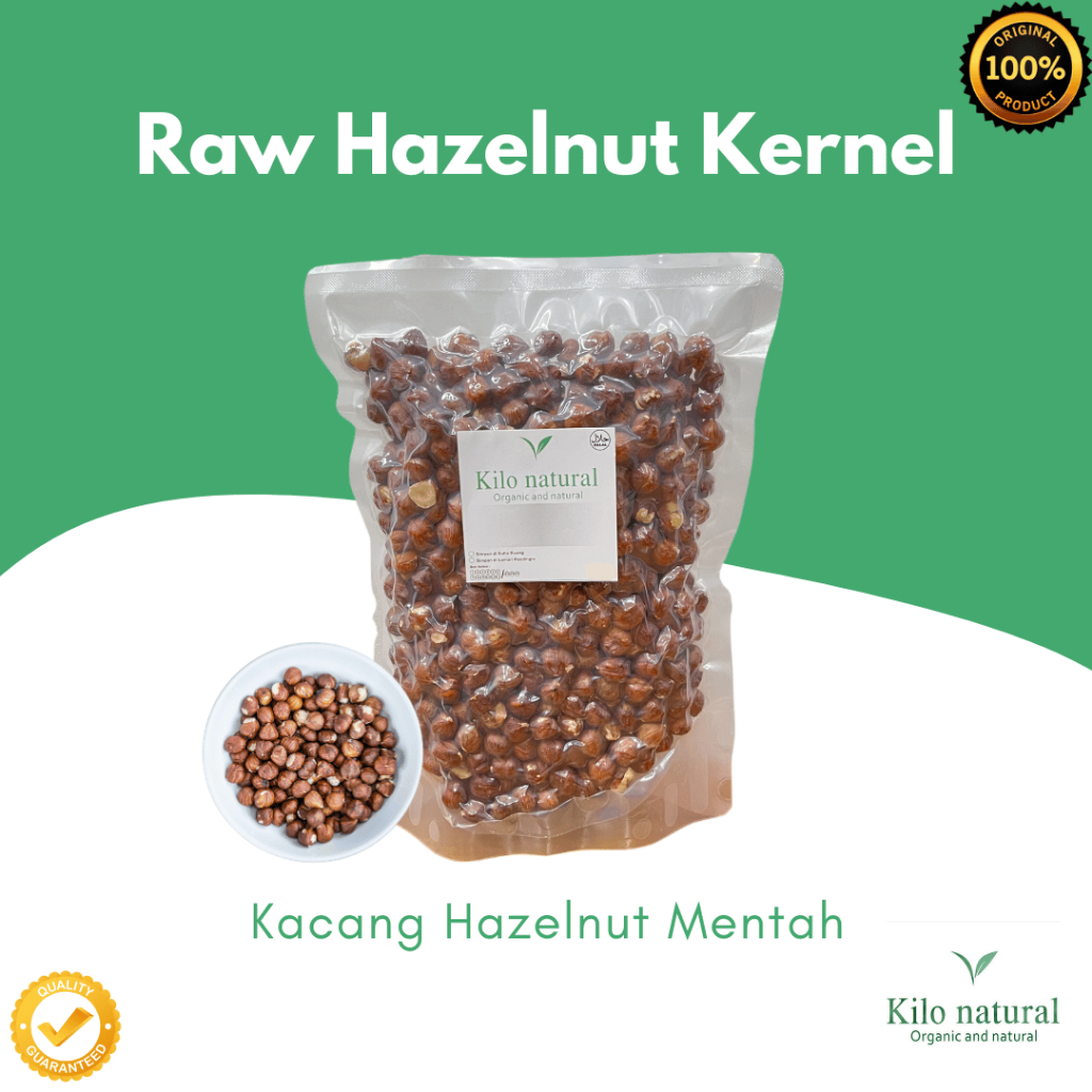 

Raw Hazelnut Kernel 250gr / Kacang Hazelnut Mentah 250gram