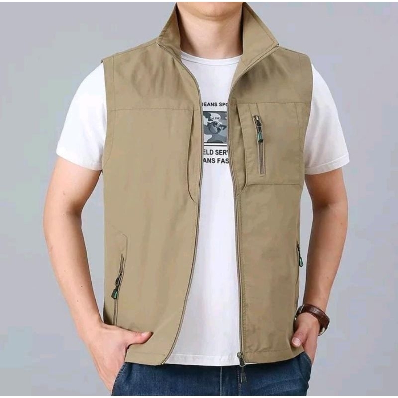 Rompi pria terbaru - Rompi vest motor - rompi katun - Rompi keren - Rompi kantoran