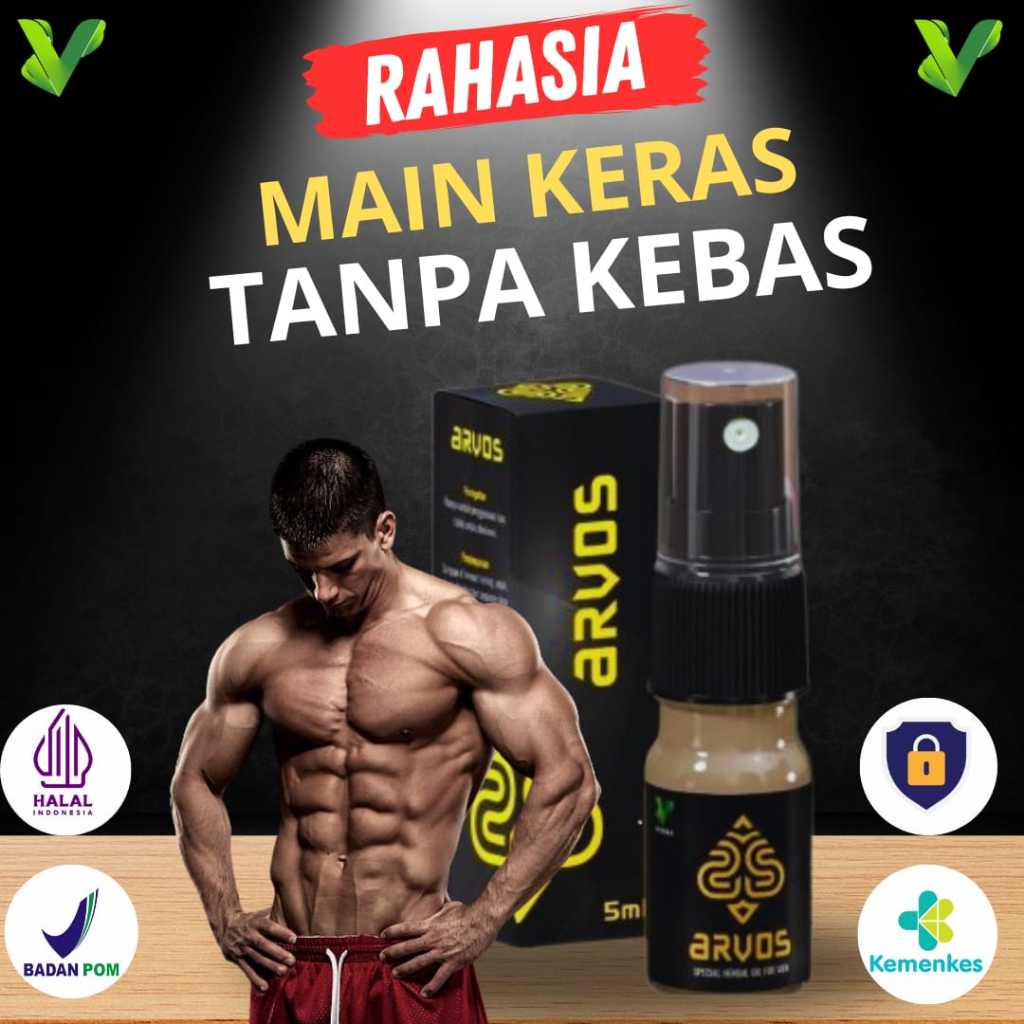 ARVOS Spray Herbal Kuat Tahan Lama Atasi Edjakulasi Dini Tanpa Kebas Original BPOM