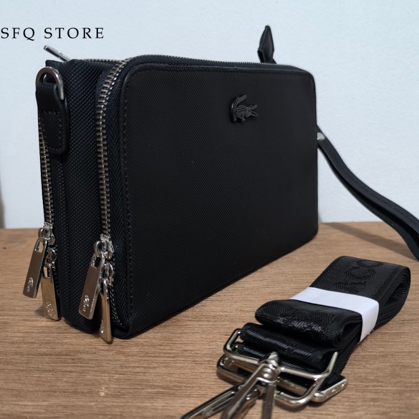 Wah Tas Handbag Tas Tangan Pria Wanita Plus Selempang L4563T Premium Impor Bahan Tebal Plus Tali Sel