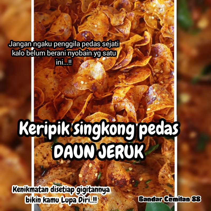 

keripik singkong pedas DAUN JERUK kiloan snack kiloan keripik singkong pedas kiloan pikset kripset keripik pedas kiloan