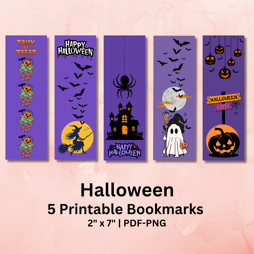 Halloween Printable Bookmarks #BM 001