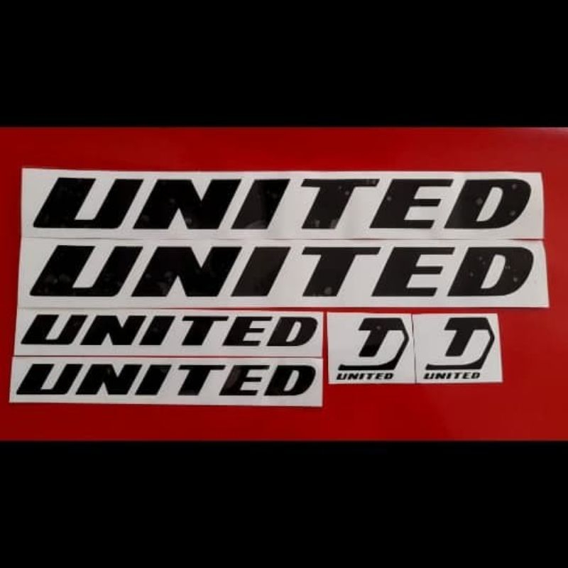 Cutting sticker sepeda United 20cm