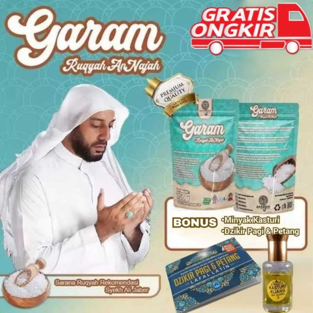 

AnNajah Garam Ruqyah Syekh Ali Jaber Original Kemasan 750g