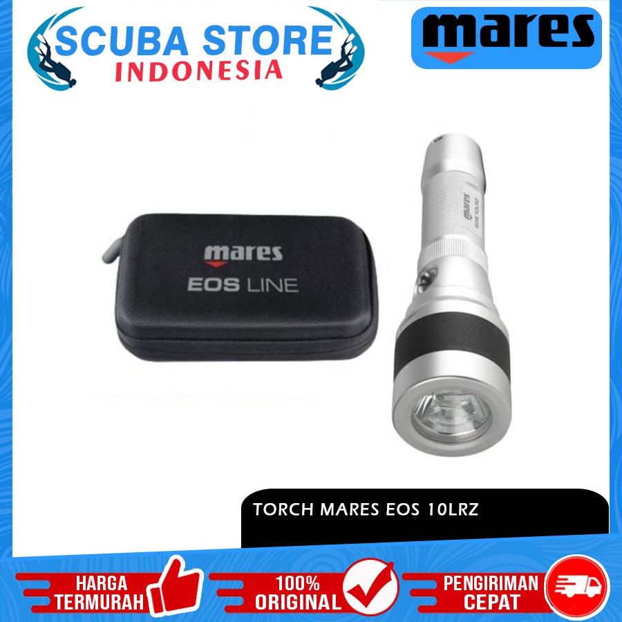 Torch Light Mares Eos 10 LRz 1100 lumens Senter Selam Underwater Waterproof Scuba Diving Freedive Fr