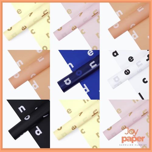 

20 Lembar Kertas Buket motif abjad Cellophane Flower Wrapping KB6128