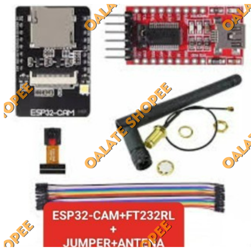 New Part Esp32-Cam Esp-32 Camera Ov2640 Wifi Module + Ft232Rl+Antenna