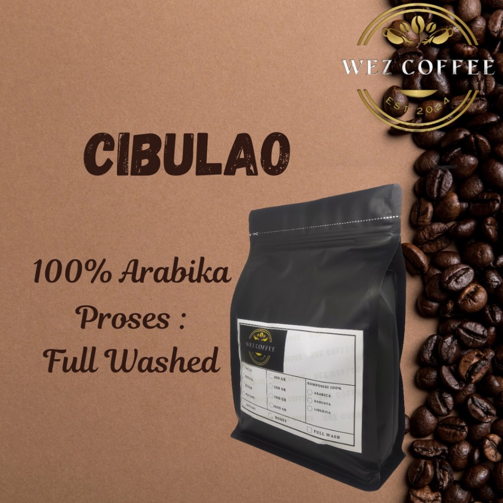 

Kopi Arabica Cibulao Full Washed Coffee Beans 100gr - 250gr