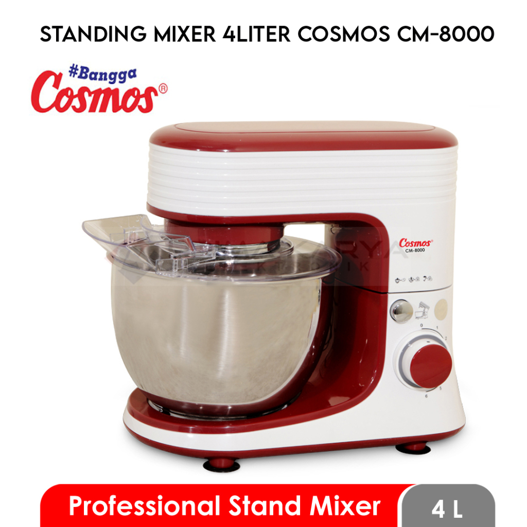 STANDING MIXER COSMOS CM-8000 mixer wadah stainless steel mixer kue besar mixer adonan besar