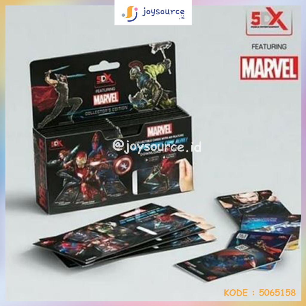 MAINAN KARTU 5DX DX MARVEL SUPER HERO 1 PACK ISI 5