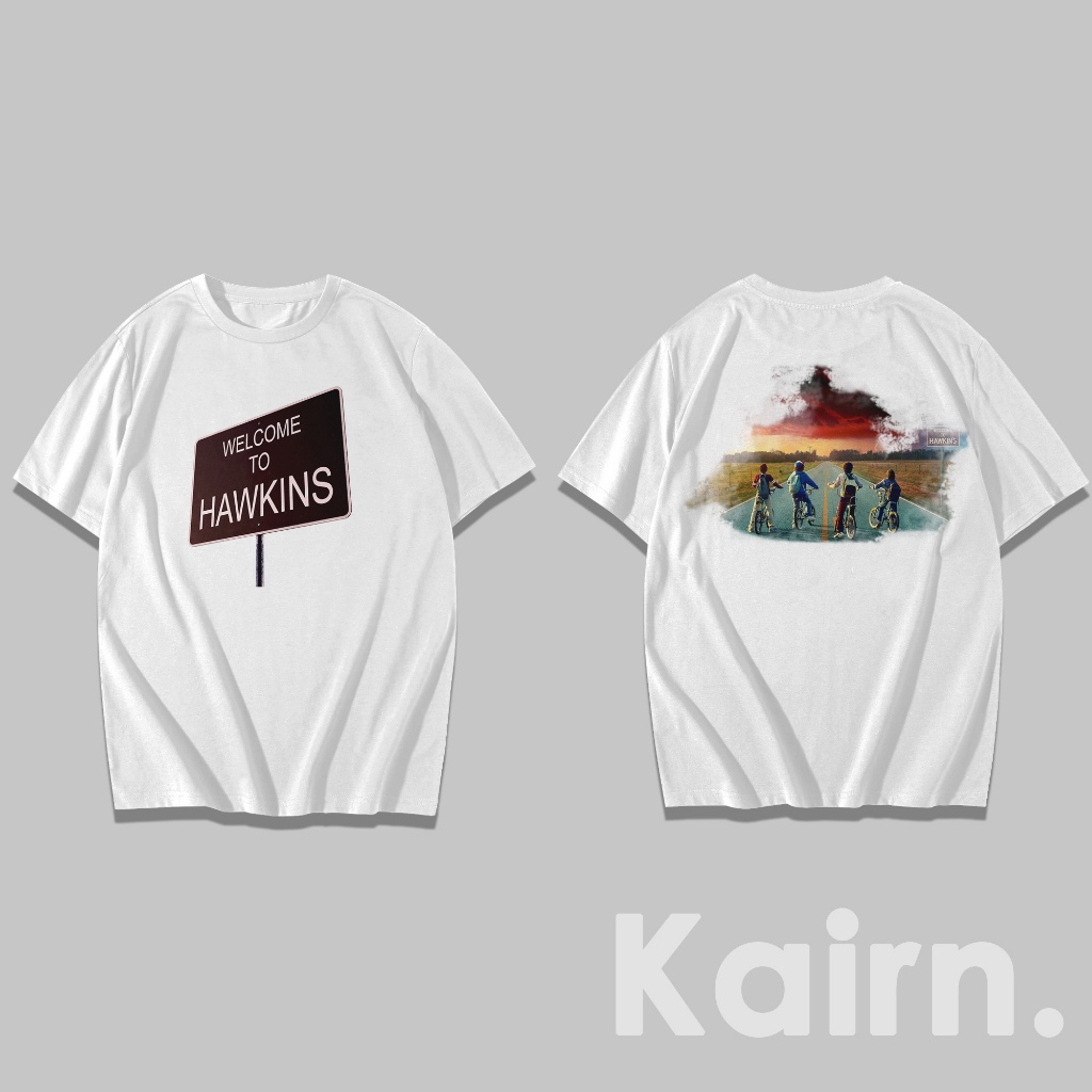 Kaos Welcome To Hawkins / Kaos Stranger Things Fansmerch