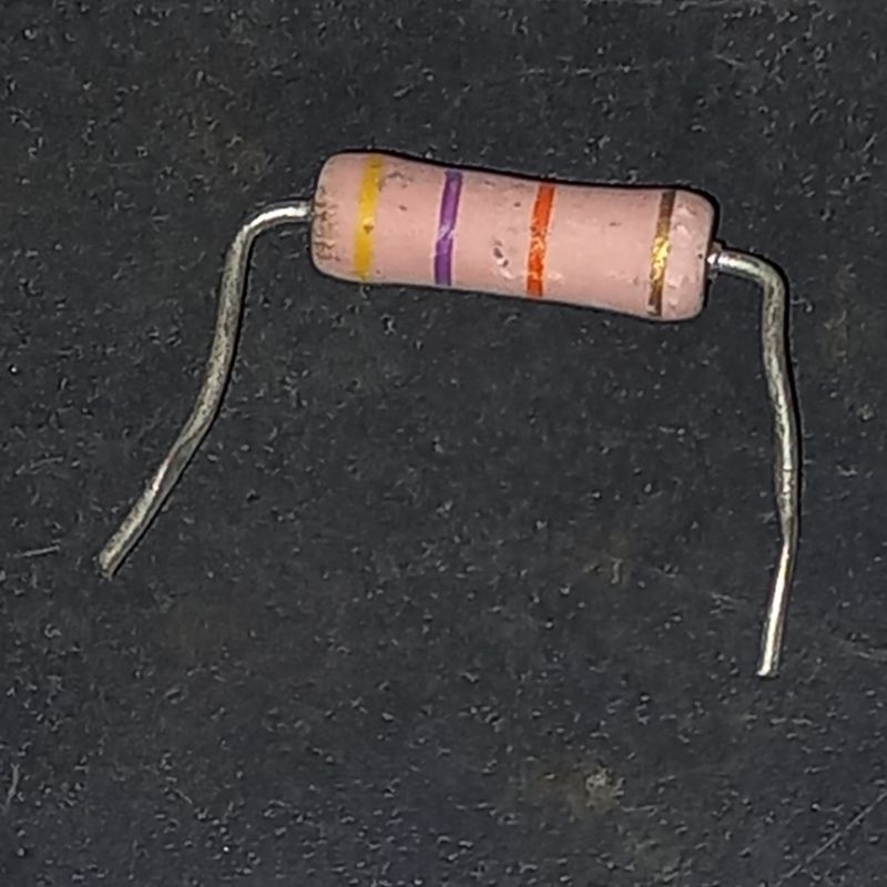 resistor 47k 3w hijau original japan R 47 K kilo 3 watt w 3watt 3wat F