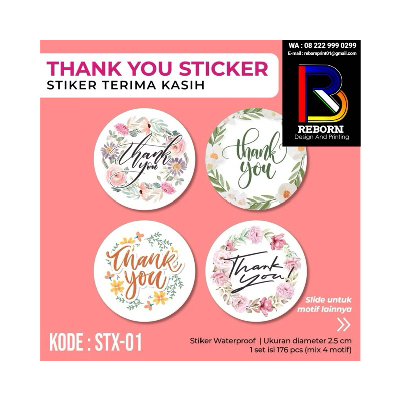 

Stiker Thankyou / Label Terima Kasih