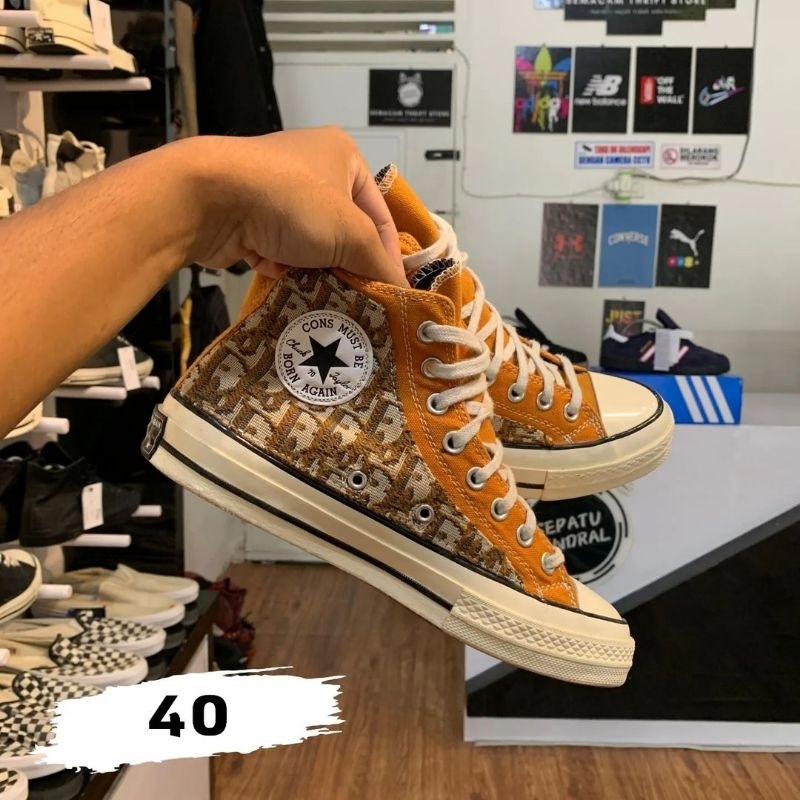 sepatu Converse 70's Hi x Dior 40