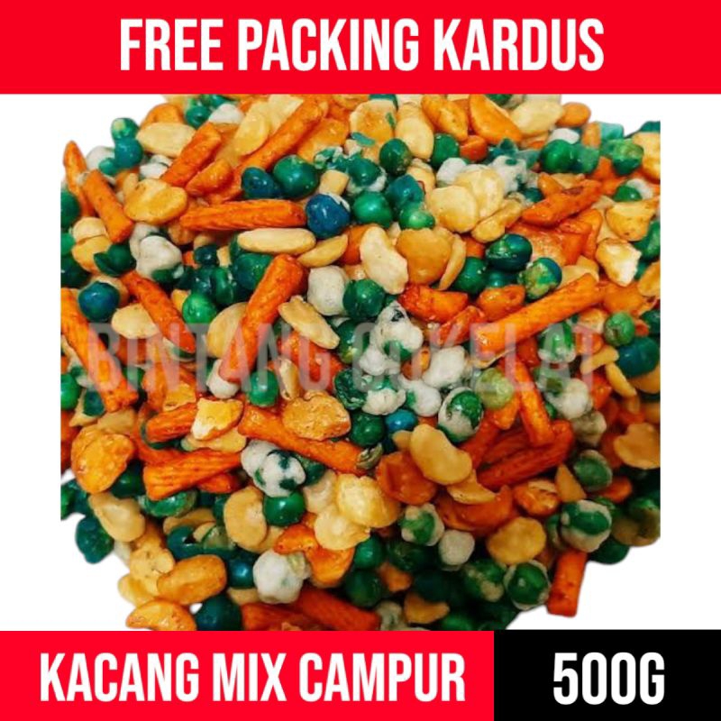 

kacang campur mix makanan ringan 1kg