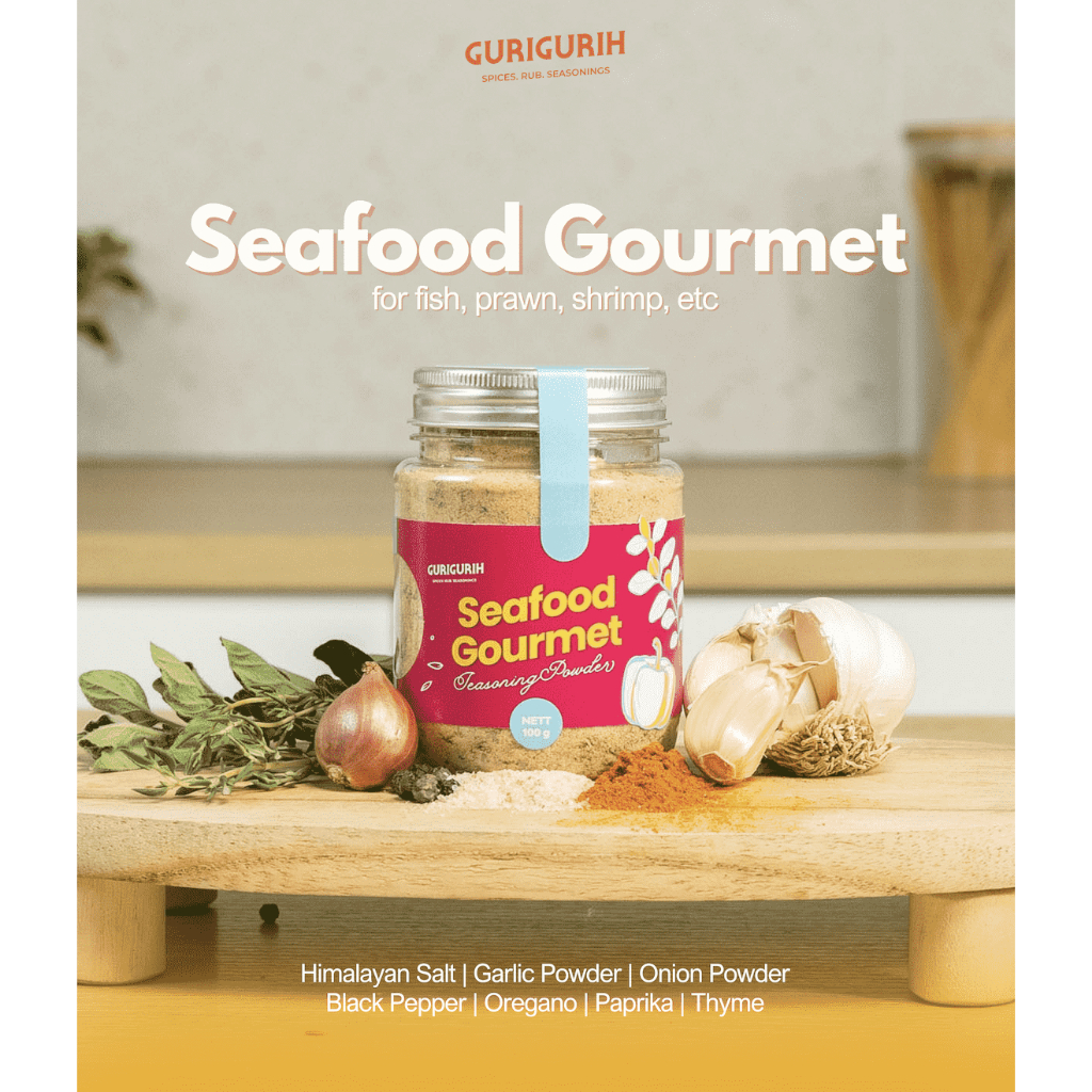 

Gurigurih Seafood Gourmet 100g | Bumbu Marinasi Diet Serba Guna Rendah Kalori