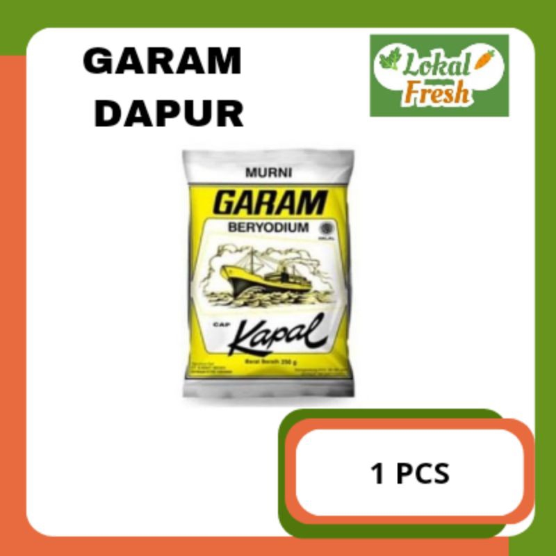 

GARAM DAPUR CAP KAPAL | 250 GR | LOKAL FRESH SBY