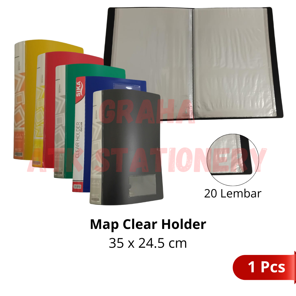 

[1 Pcs] Map Clear Holder 20 Lembar Murah / Dokumen Keeper / Display Book / Map Plastik 20 Lembar