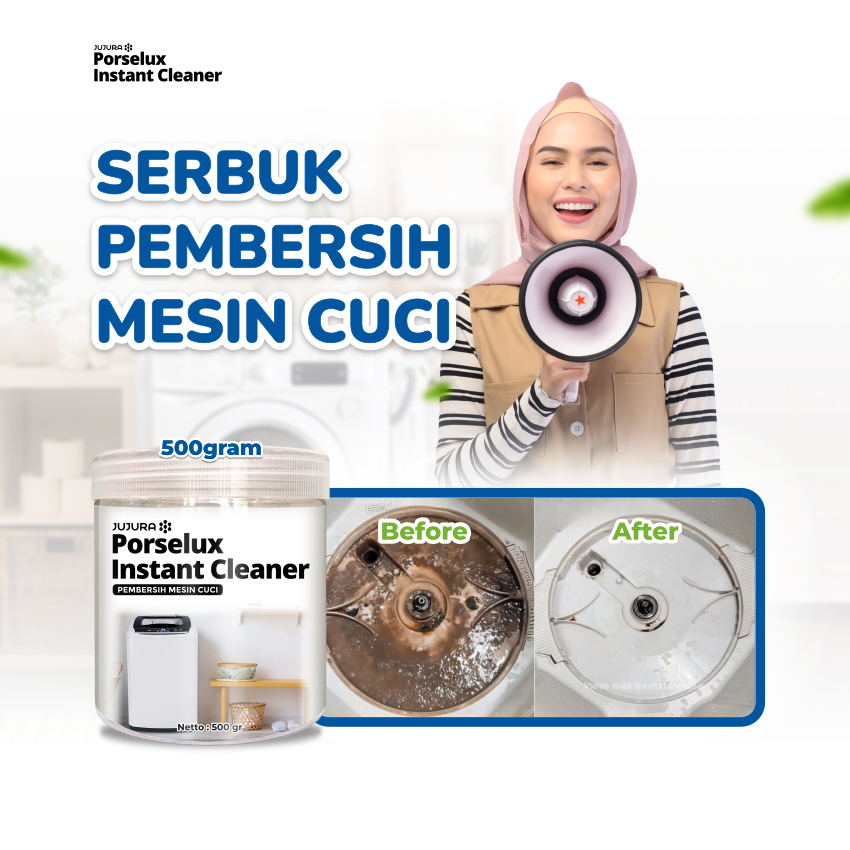JUJURA PORSELUX INSTANT CLEANER PEMBERSIH MESIN CUCI