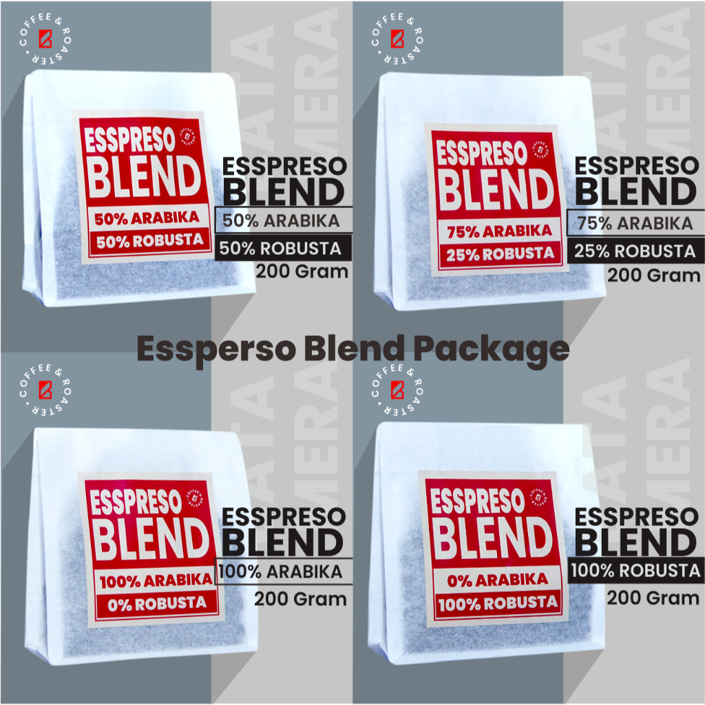 

Paket House Blend 200gr | Espresso Blend | 100% Robusta| 100% Arabika | 75% Arabika 25% Robusta | 50% Arabika 50%Robusta | , Biji Kopi, Kopi Giling, Kopi Bubuk