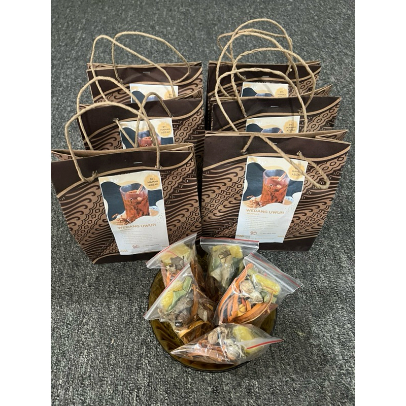 

Wedang Uwuh Halal Rempah Komplit + Gula Batu (1 Tas Isi 5Pcs)