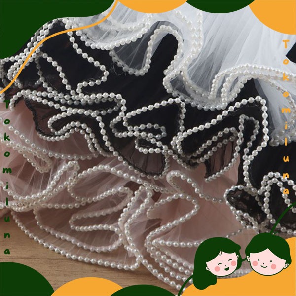 

1 rol 3.2 meter Pearl tulle cellophane kain mutiara bungkus buket bunga flower wrapping bouquet HB1781