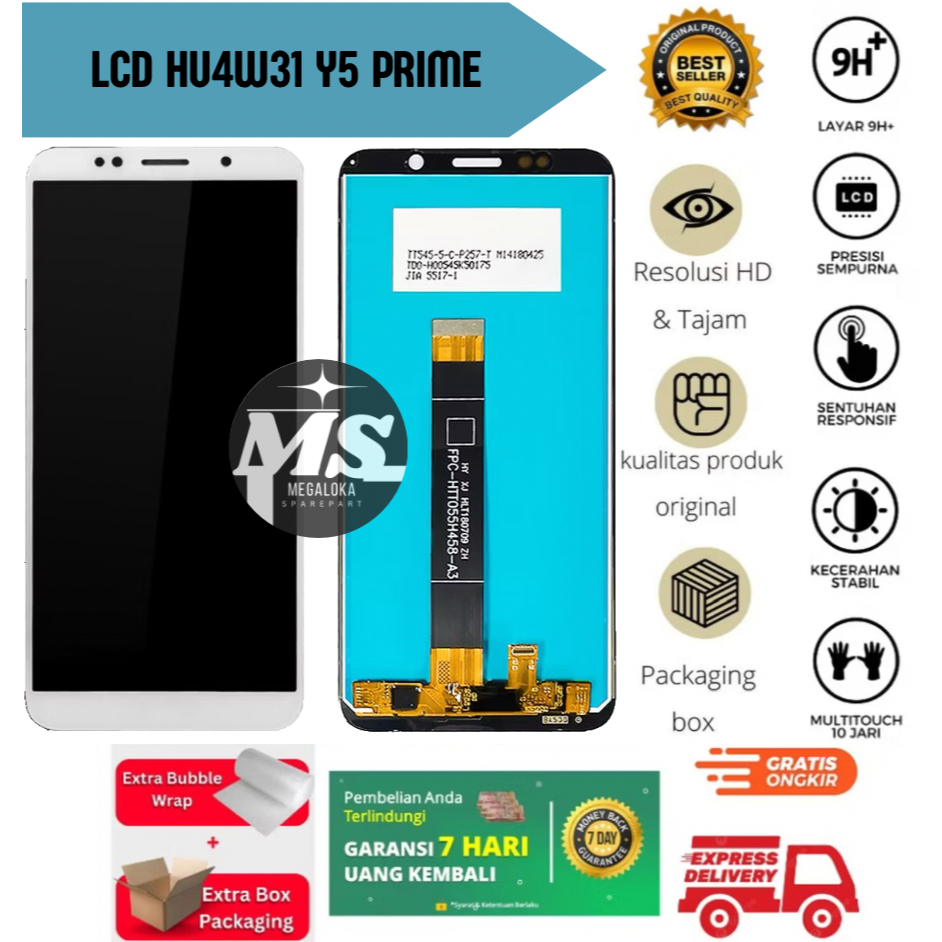 LCD HUAWEI Y5 PRIME GRATIS LEM DAN OBENG