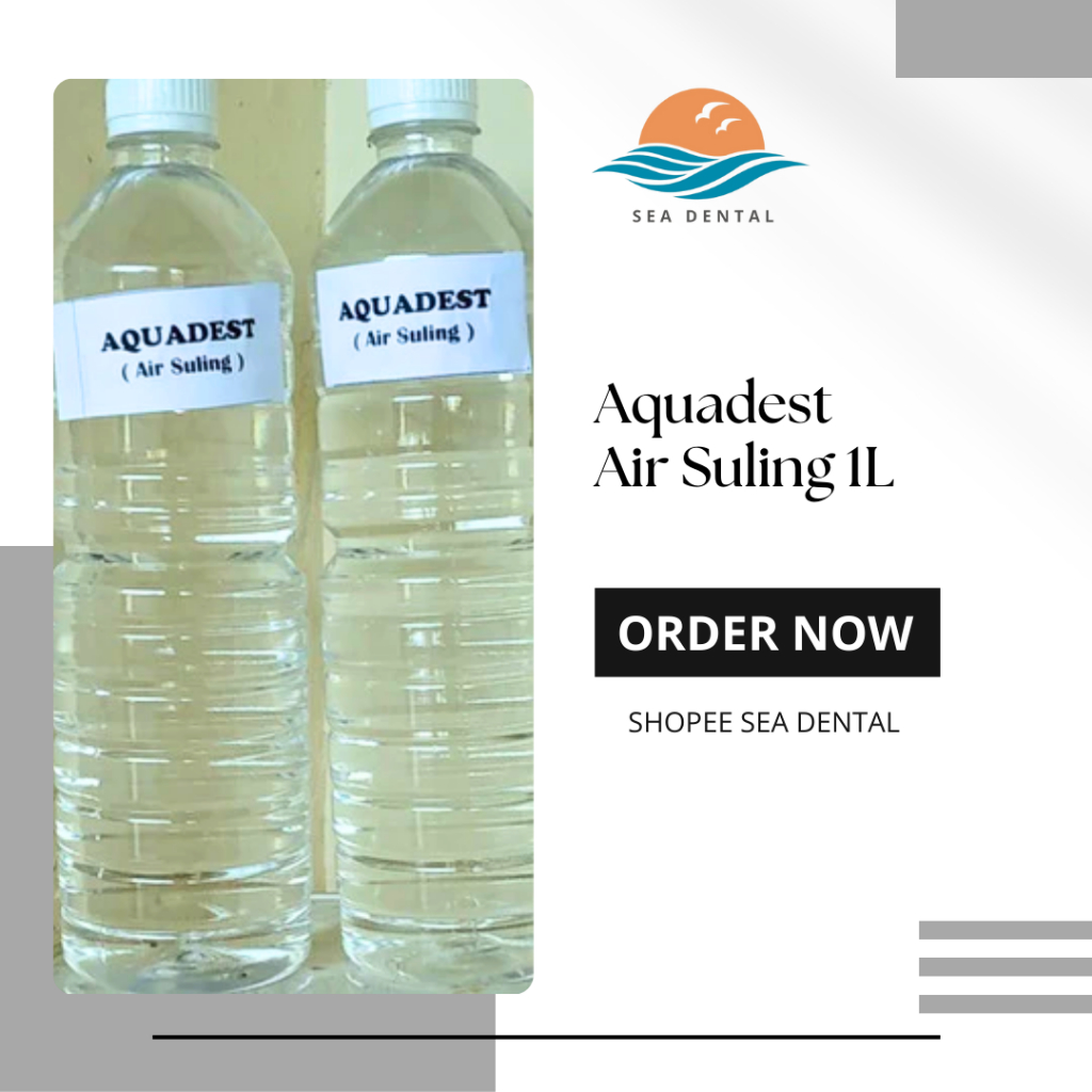 Aquadest / Akuades / Aquades / Air Suling 1LITER