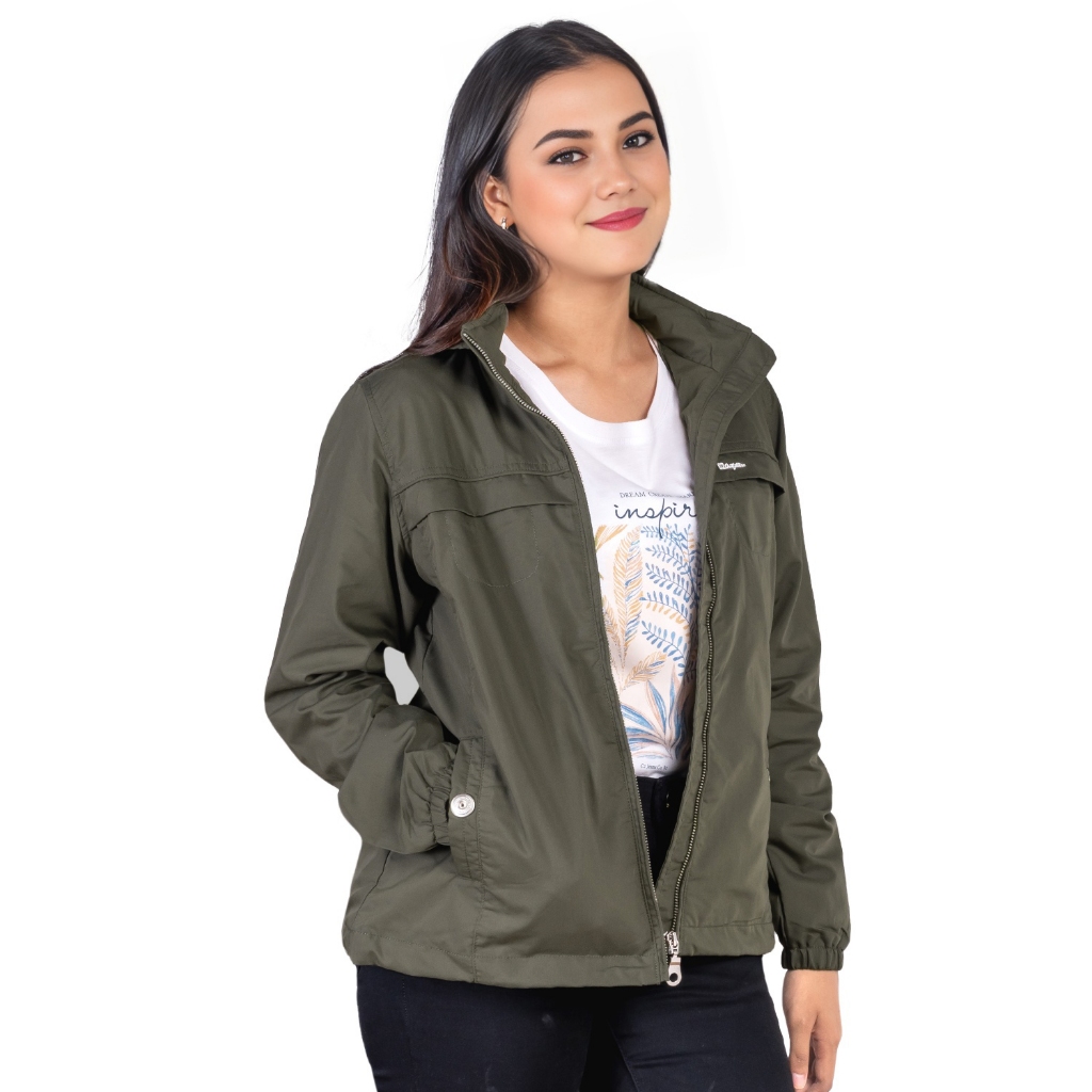 C2 Brenly Green Jacket Bikers