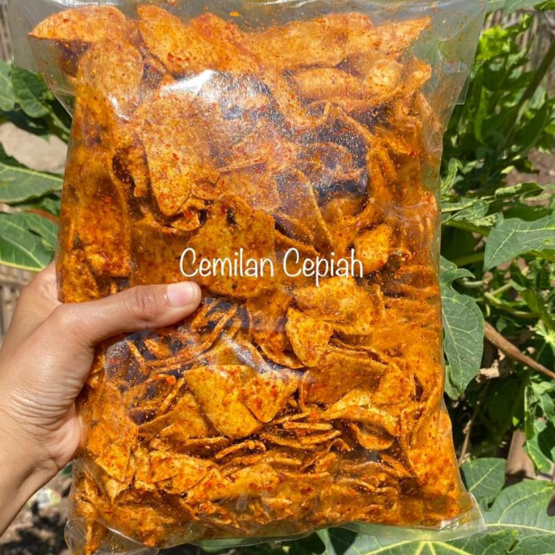 

Keripik basreng bumbu basah pedas daun jeruk 1 kg