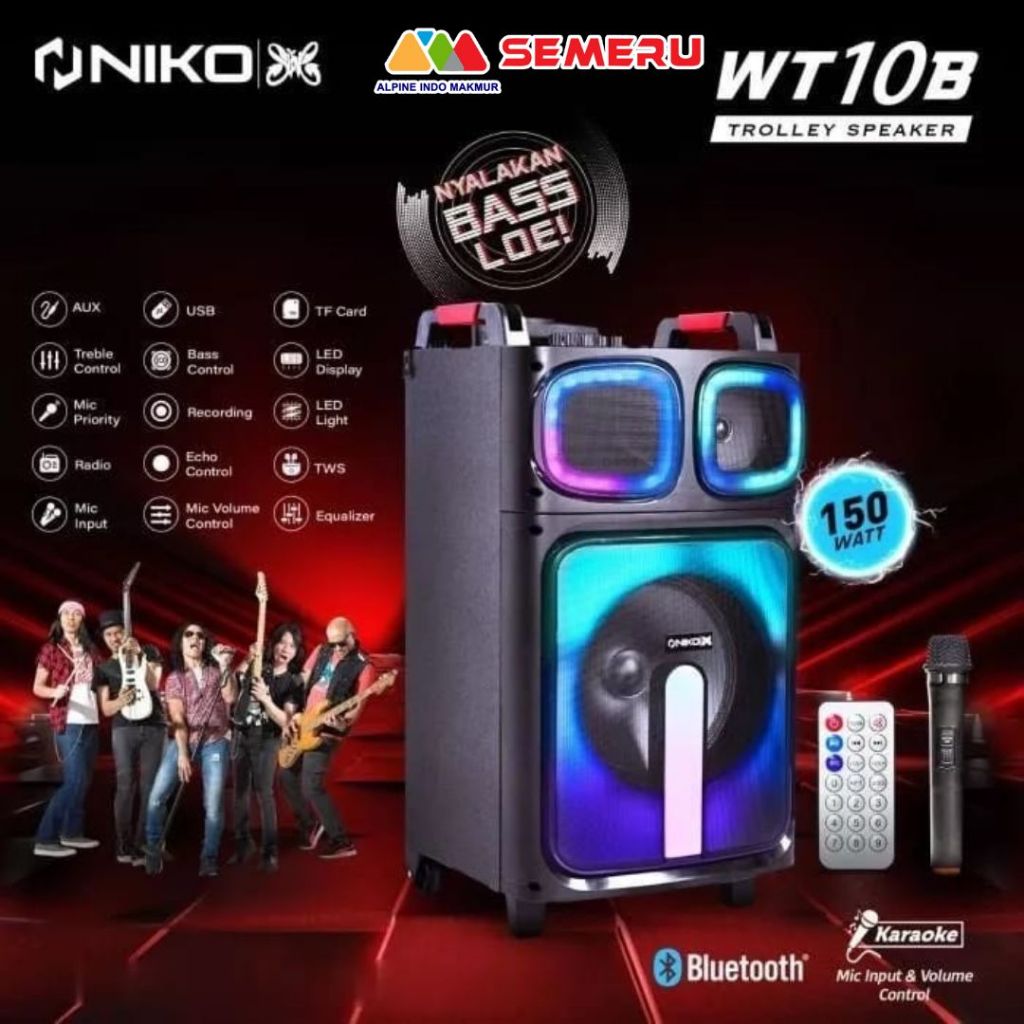 NIKO SPEAKER TROLLY 10" WT-10 A WT-10 B