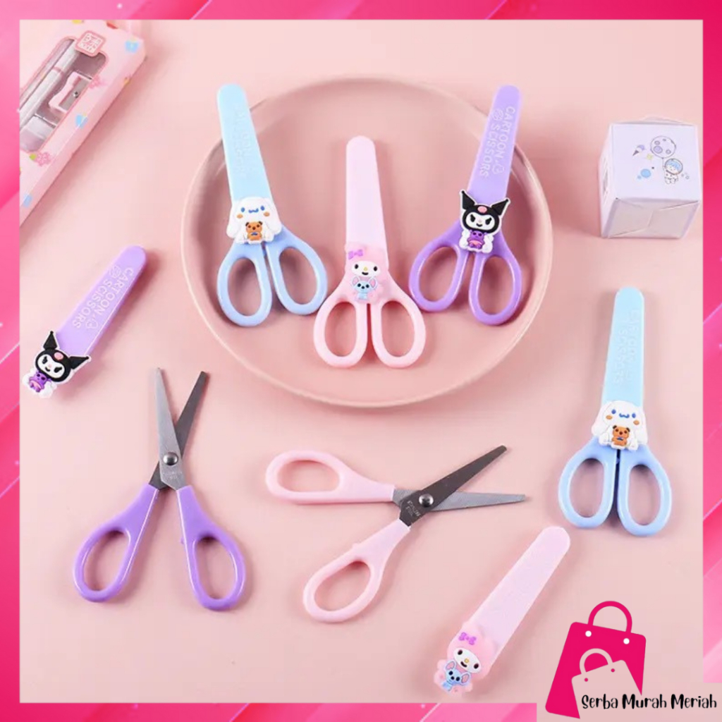 

SMM Gunting Motif Karakter Lucu Alat Tulis Anak Sekolah Kartun Diy Kertas Tangan Kantor ATK Scissors Mini