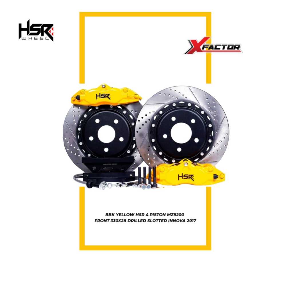 BBK HSR Yellow (Big Brake Kit) 4 Piston Untuk Innova 2017