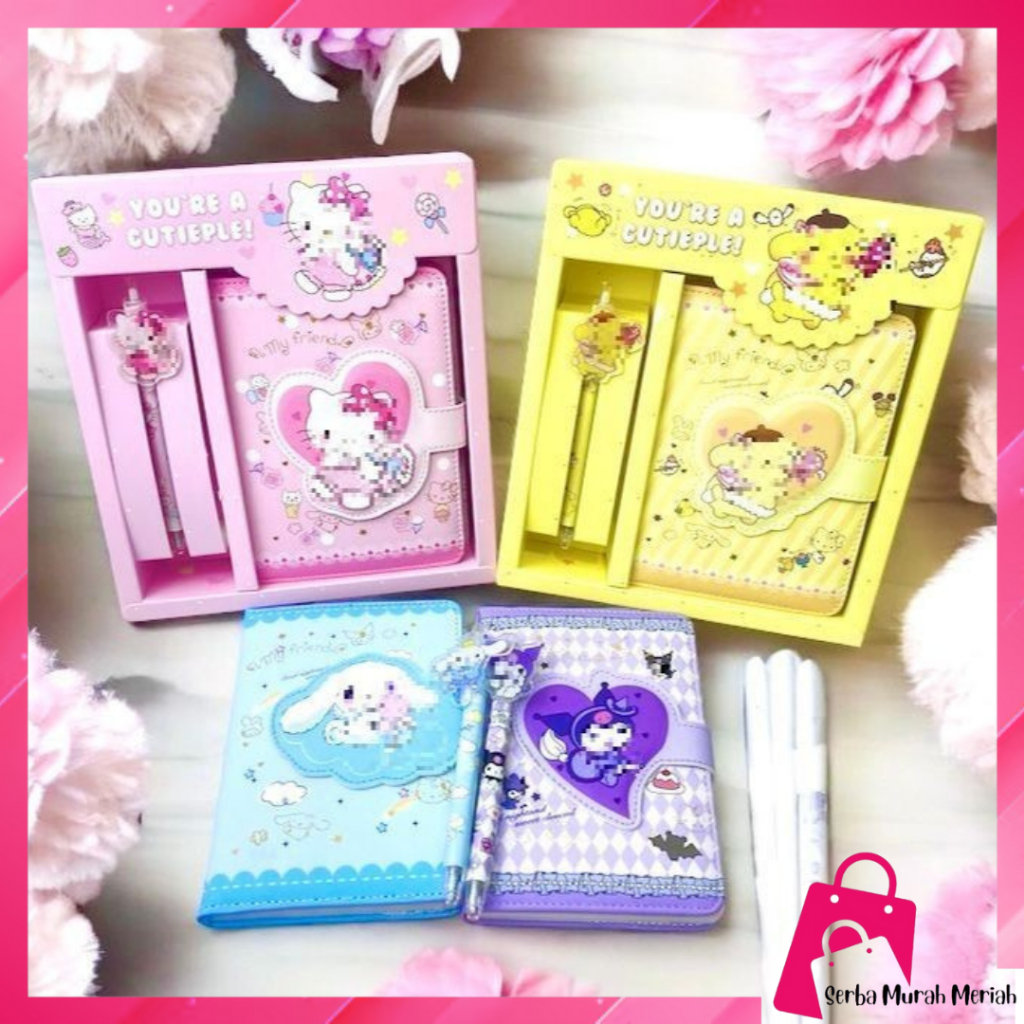

SMM Paket Alat Tulis 2 IN 1 Set Stationery 2IN1 Karakter Kartun Alat Tulis Anak Sekolah Pulpen Notebook Magnet