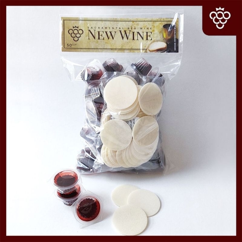 

MINUMAN PERJAMUAN KUDUS + HOSTI POLOS BESAR ISI 50