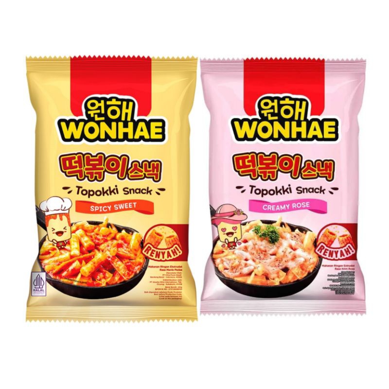 

Wonhae snack Topokki 80g Creamy Rose Sweet Spicy