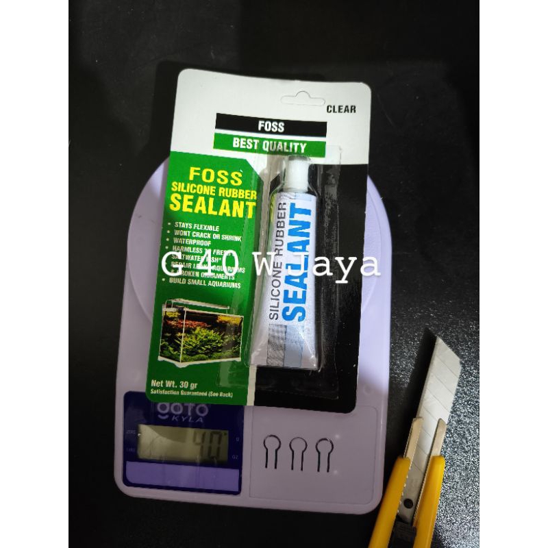 lem Kaca / sealant / aquarium / lem