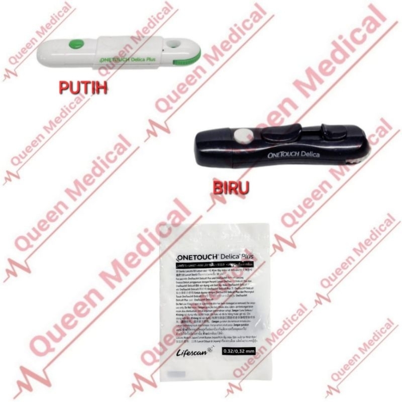 Lancing/Pen Lancet OneTouch Delica Plus + Jarum (isi 10)