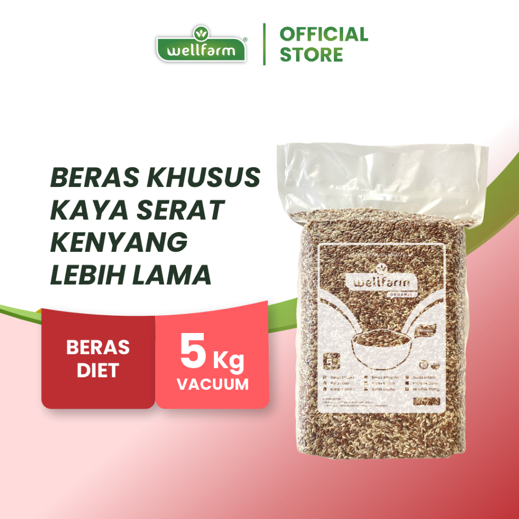 

WellFarm Beras Diet Organik 5Kg Kemasan Vacuum