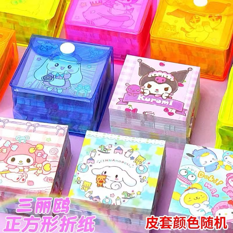 

delunashop DL774A origami book Origami Kertas Lipat 2 Sisi Warna Timbal Balik motif sanrio dan motif lainnya isi 260