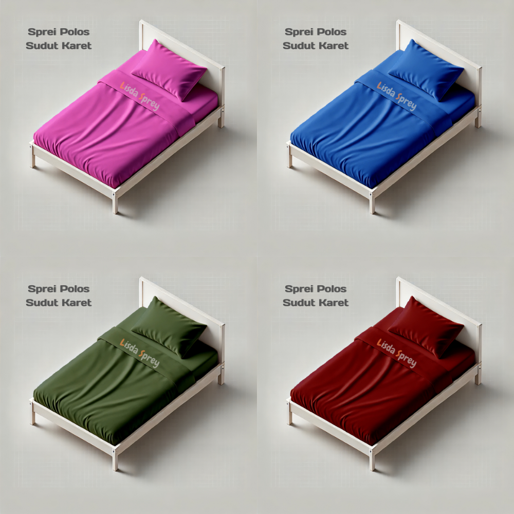 Sprei Polos Ukuran  90x200x25 90x200x30 No 4