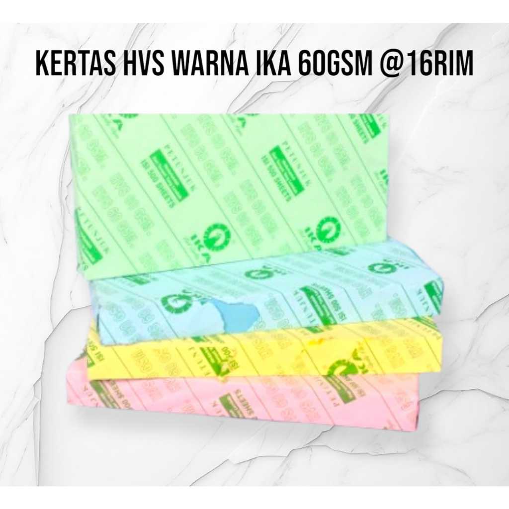 

KERTAS HVS WARNA 60 GSM
