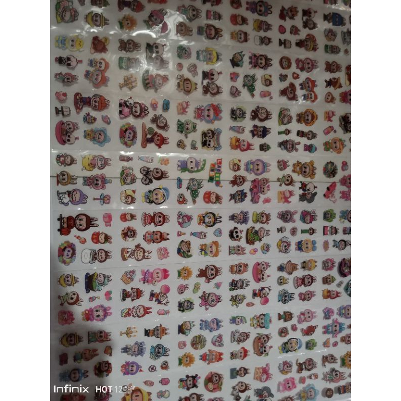 

Stiker kaca stiker gelas labubu sepaket isi 96 pcs