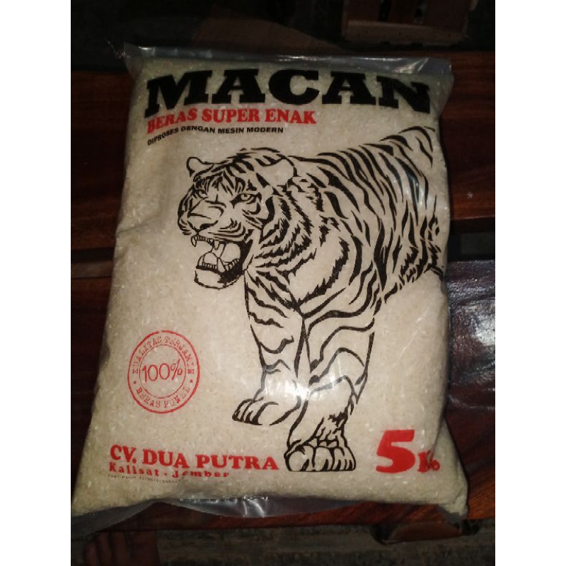 

Beras Macan Super Enak 5 KG Murah Meriah