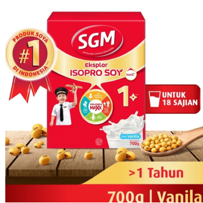 

SGM SOYA 1+ RASA VANILA 700 GR SGM ISOPRO SOY 1 + UKURAN 700 GRAM