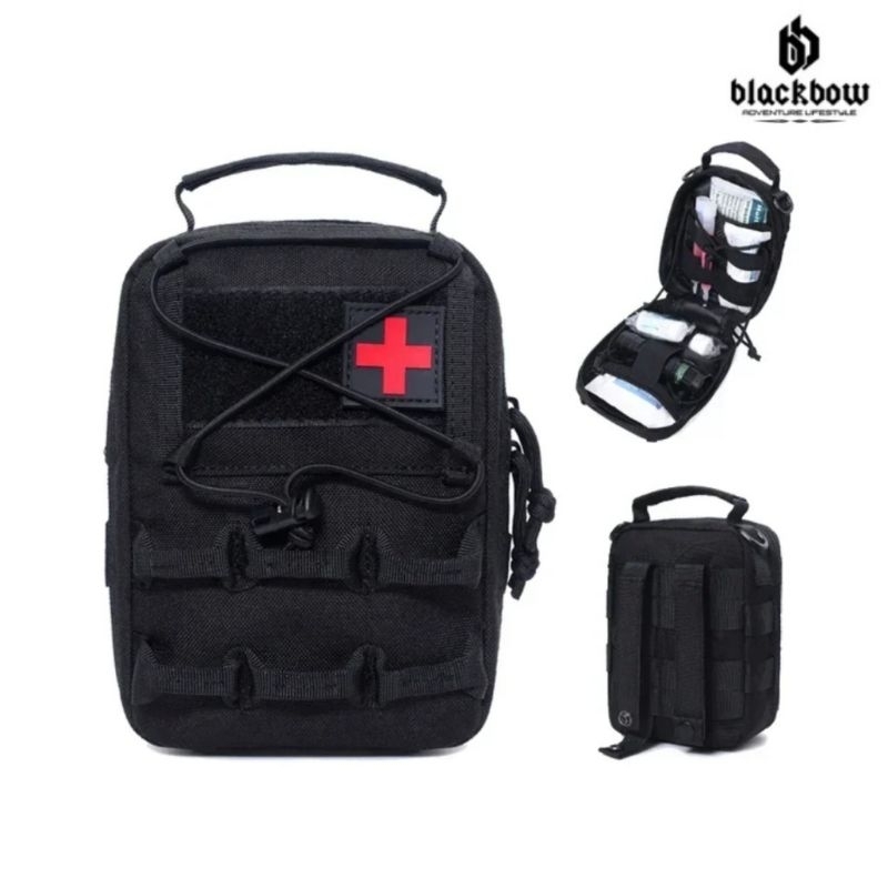 Tas P3K Fortable Tectical | Tas Medical kit | Sling bag Medis Hitam